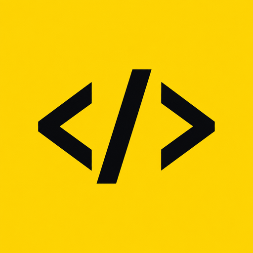 AntiCode black code symbol on yellow